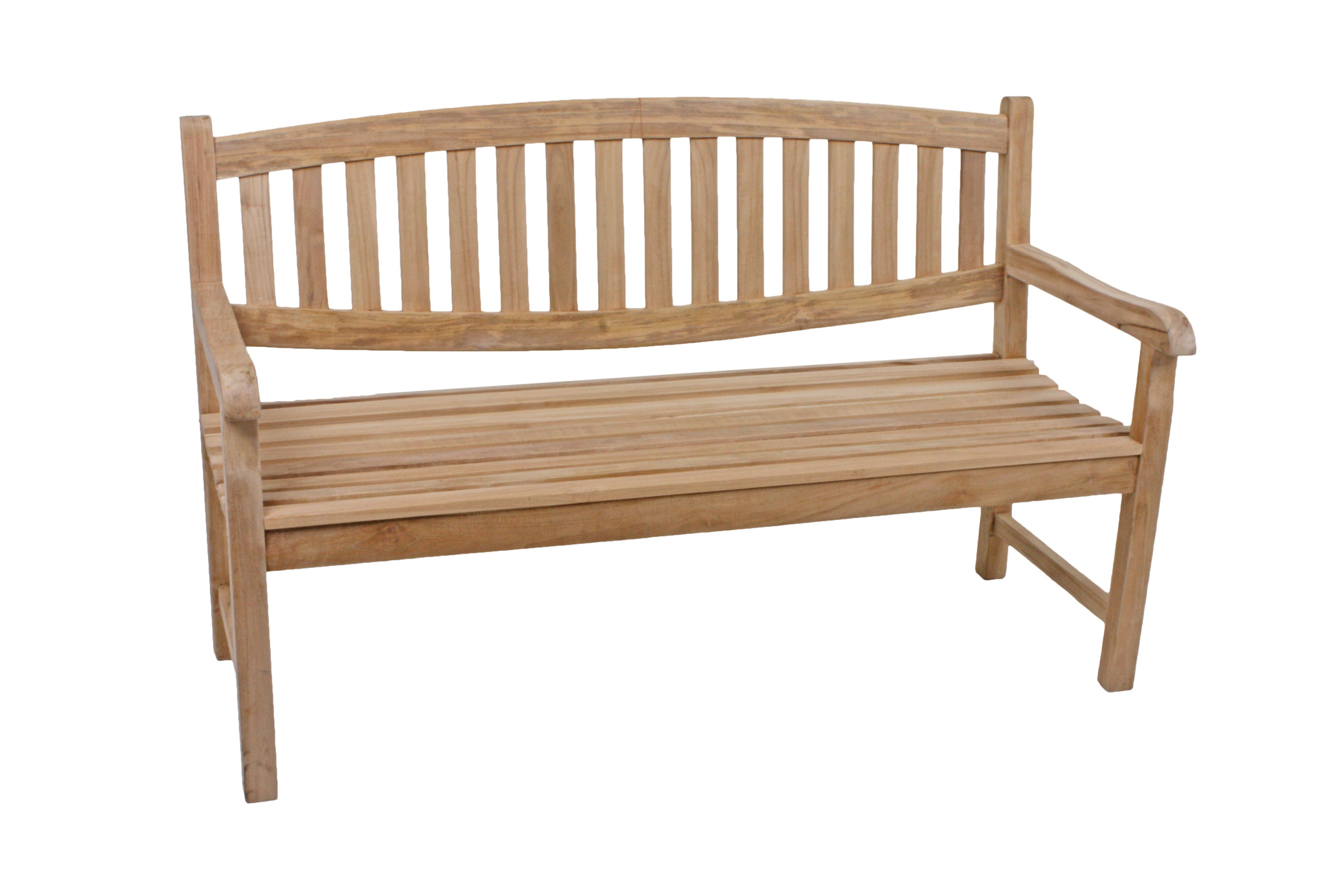 Gartenbank Echtholz Teak 3-Sitzer Lombok