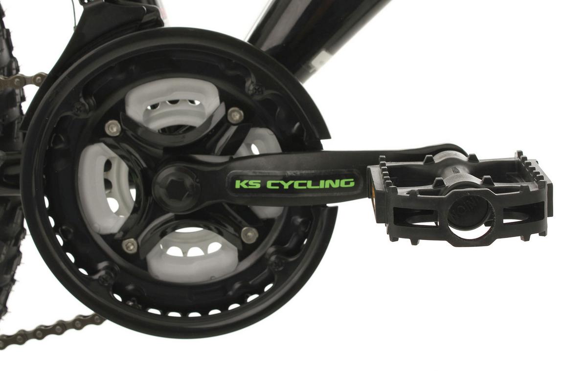 Kinderfahrrad 24 Zoll Fully Bliss 18 Gänge - Schwarz/Grün, Basics, Metall (180/70/80cm) - KS Cycling