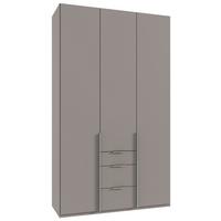 Drehtürenschrank New York Grau/Sahara B: 135 cm - Grau/Sahara, MODERN, Holzwerkstoff (135/236/58cm) - MID.YOU
