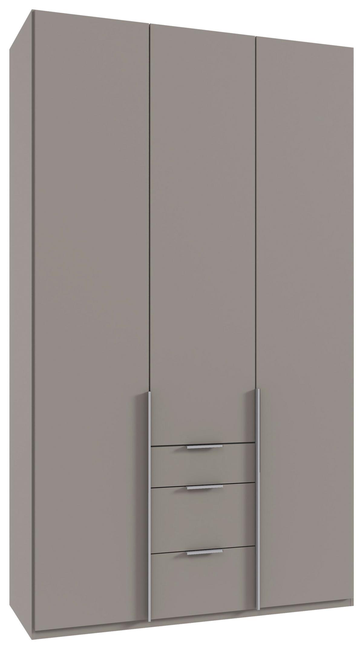 Drehtürenschrank New York Grau/Sahara B: 135 cm - Grau/Sahara, MODERN, Holzwerkstoff (135/236/58cm) - MID.YOU
