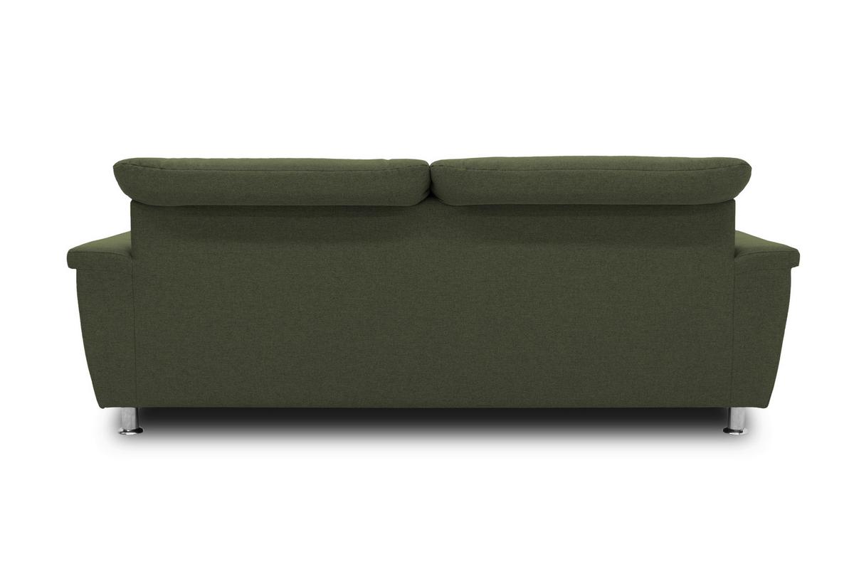 2-sitzer-sofa Franzi Grün Webstoff - Chromfarben/Grün, KONVENTIONELL, Textil (210/81/97cm) - MID.YOU