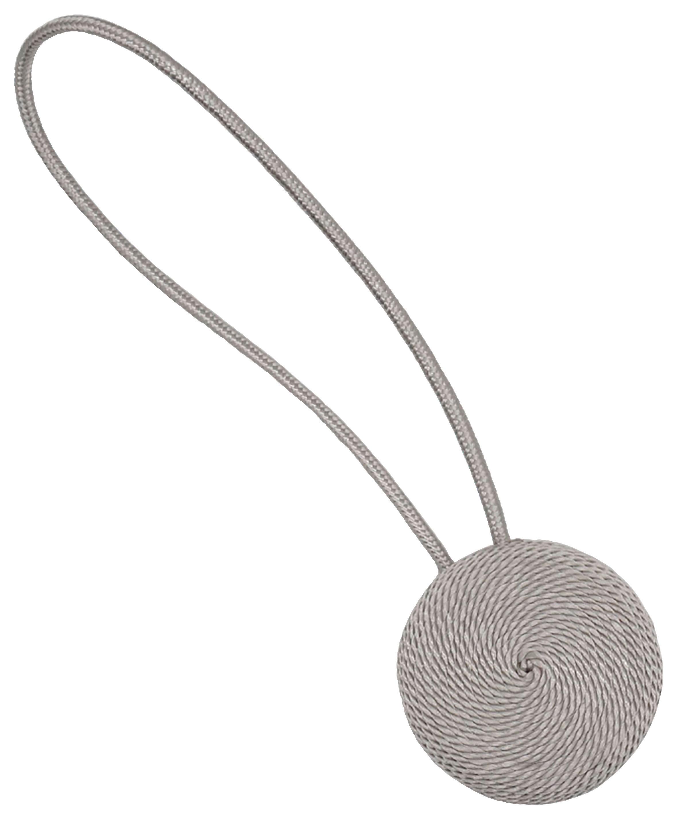 Raffhalter Cord - Beige/Schwarz, MODERN, Holz/Textil (38cm) - Luca Bessoni