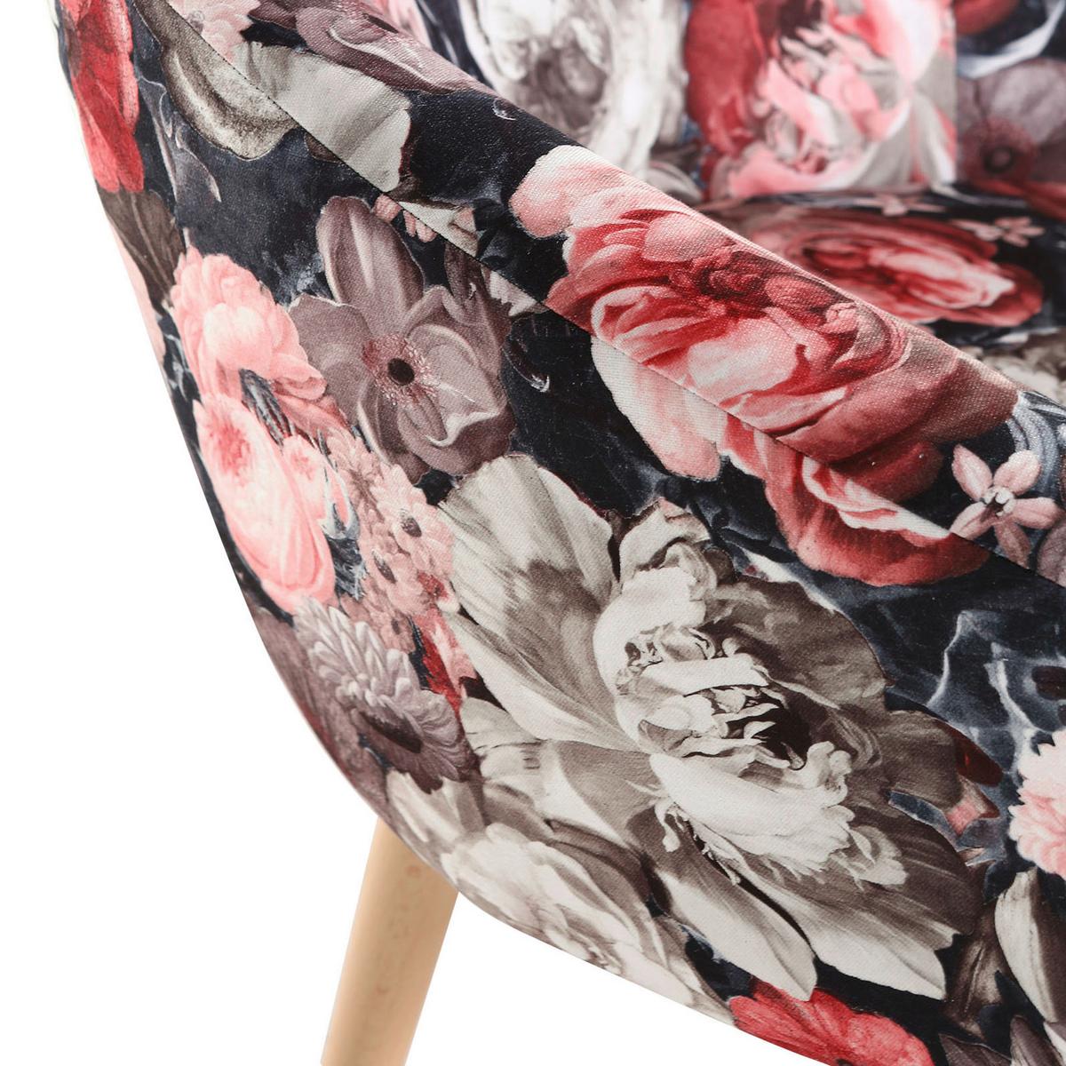 Sessel Tiptoe - Multicolor/Naturfarben, Design, Textil (73/73/66cm) - Livetastic