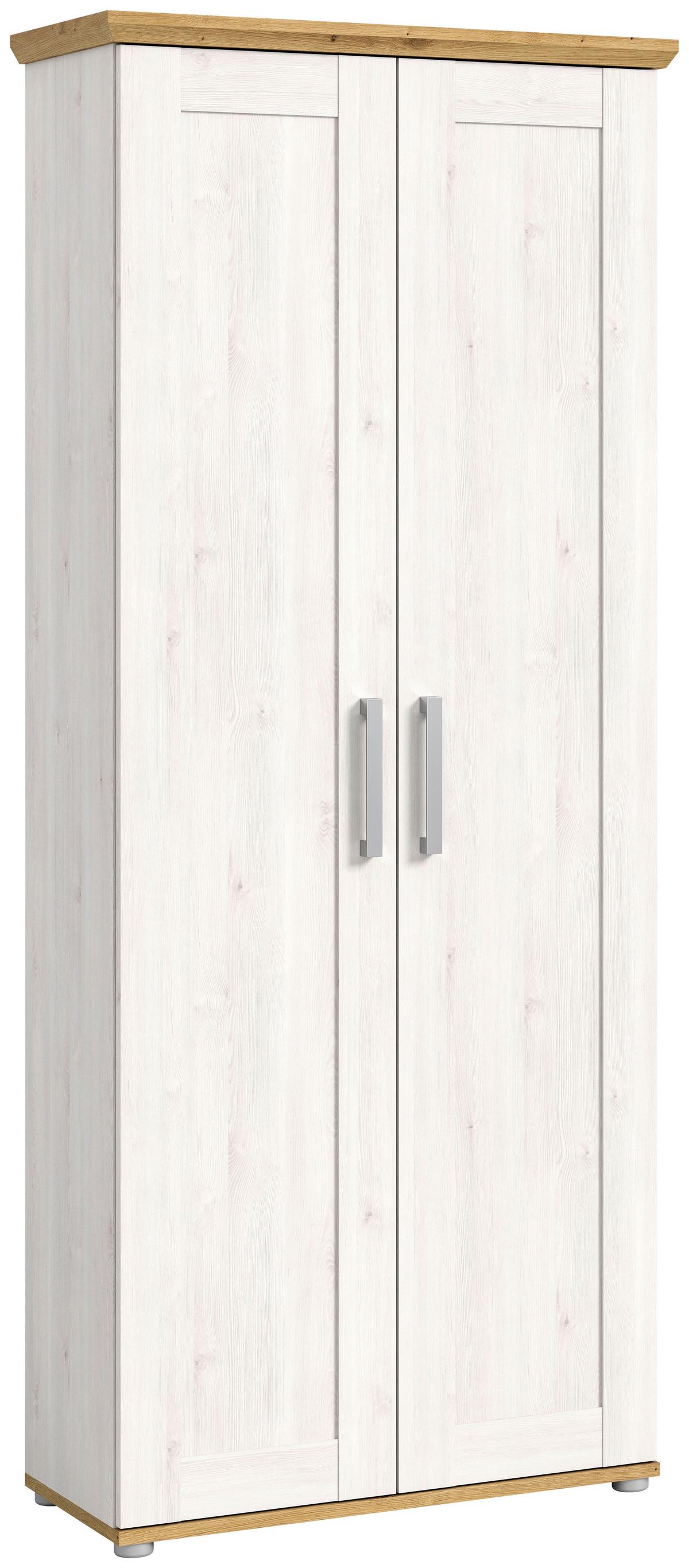Garderobenschrank Verona Lärche B: 78 cm - Silberfarben, KONVENTIONELL, Holzwerkstoff (78/194/37cm) - MID.YOU