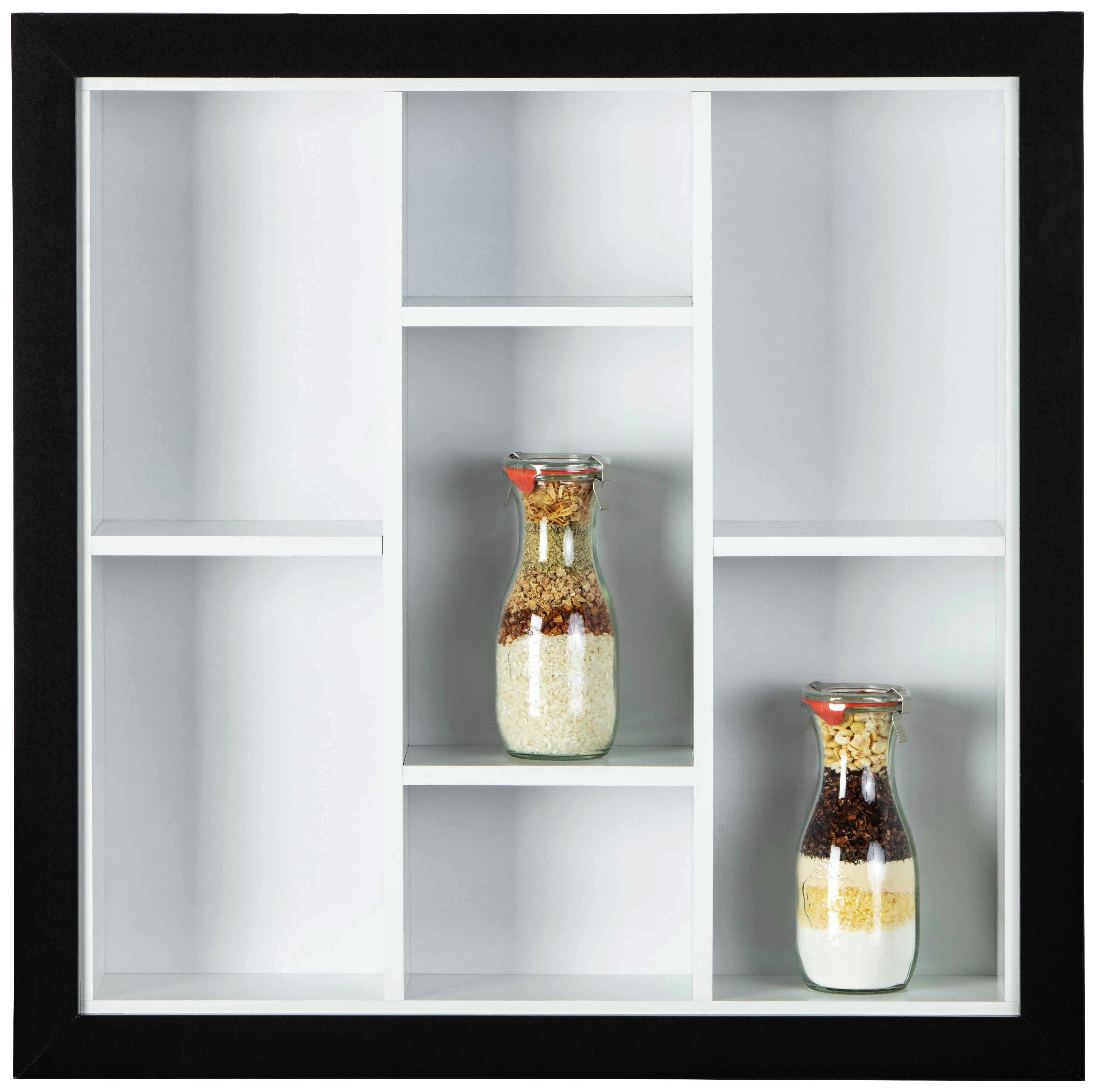 Modernes Wandregal in Schwarz-Weiß online kaufen