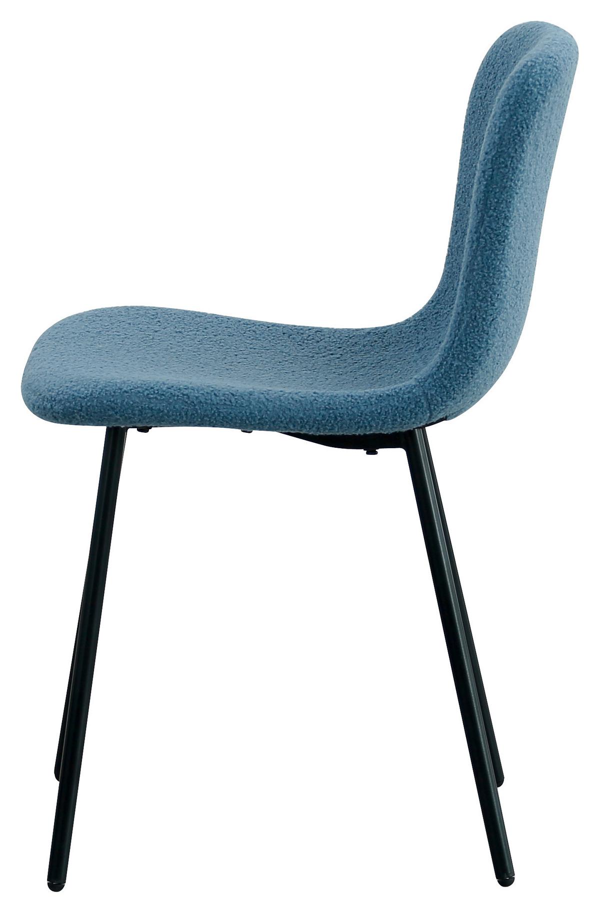 ŽIDLE TEDDY - modrá/černá, Design, kov/textil (44/79/51cm) - Mömax