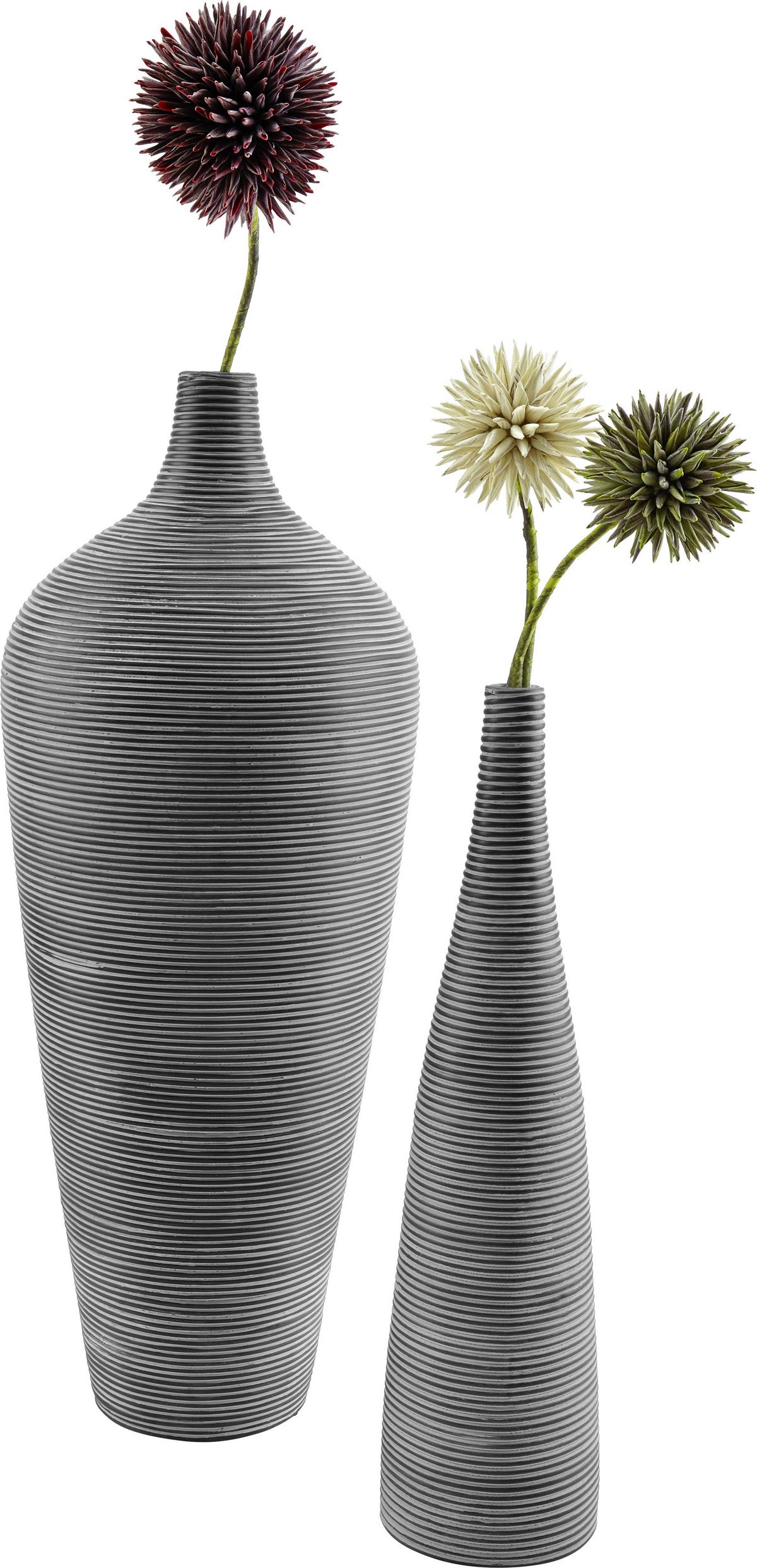 VÁZA MARLENE - čierna, Lifestyle, plast (15/59cm) - Mömax