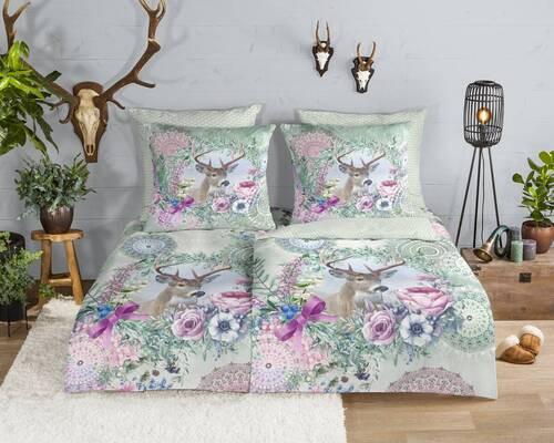 Wendebettwäsche Romini Multicolor 135x200 cm - Multicolor, Design, Textil (135/200cm)