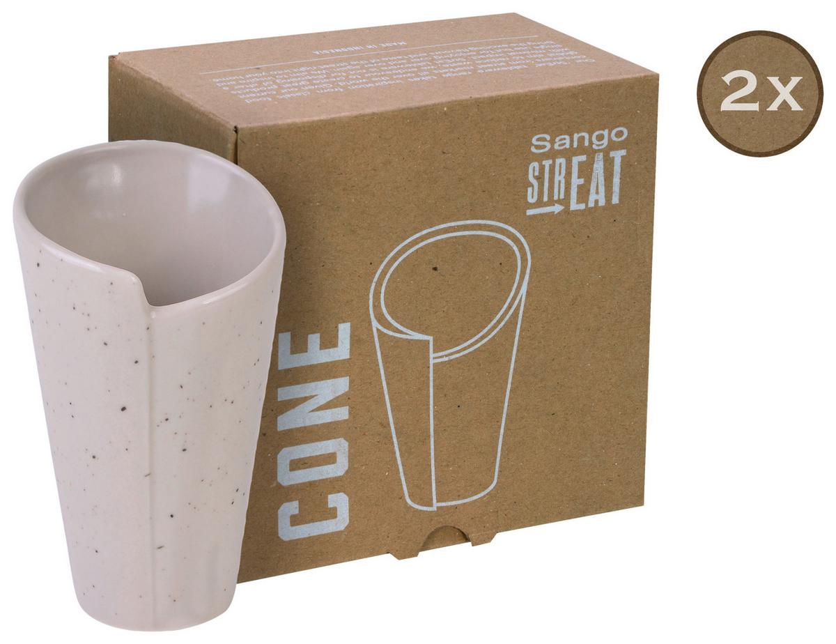 Servierschalenset Steinzeug Creme 2--Teilig. Bxh: 15x9,5 Cm - Creme, Basics, Keramik (15/9,5cm) - Creatable