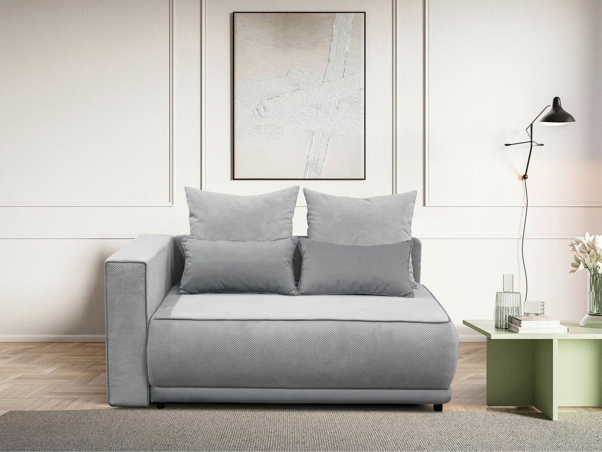 Récamiere Iga Li Grau B: 168 Cm - Schwarz/Grau, Design, Textil (168/73/99cm) - MID.YOU