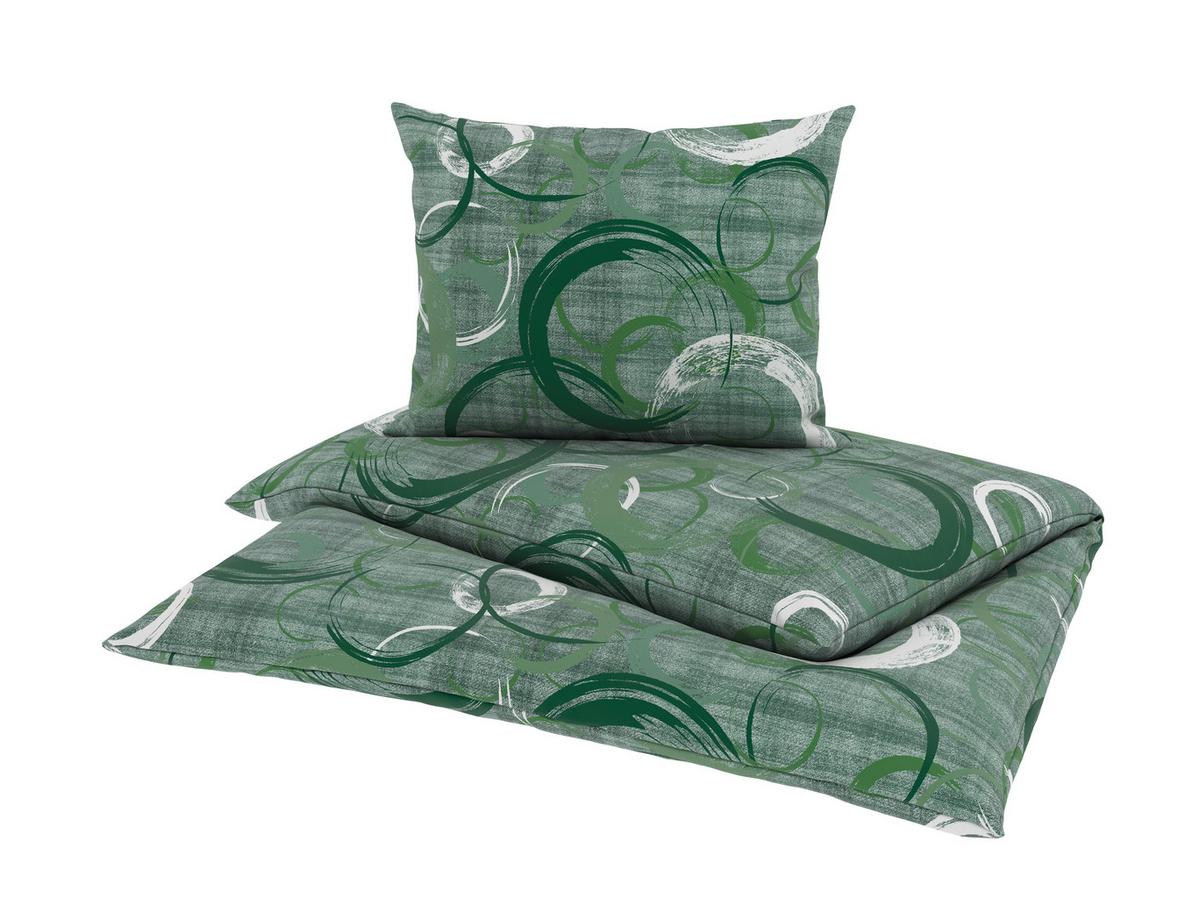 Bettwäsche Barbara - Grün, MODERN, Textil - Luca Bessoni