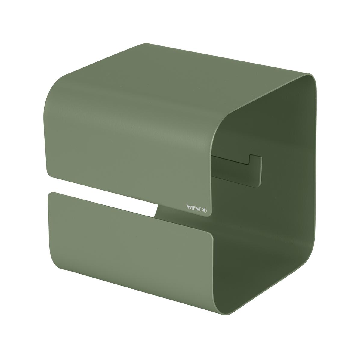 DRŽÁK NA TOALETNÍ PAPÍR TURBO-LOC LIZAN - zelená, Moderní, kov (14/14,5/13,7cm) - Mömax