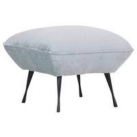 Hocker Lorris - Schwarz/Mintgrün, KONVENTIONELL, Textil (60/49/53cm) - MID.YOU