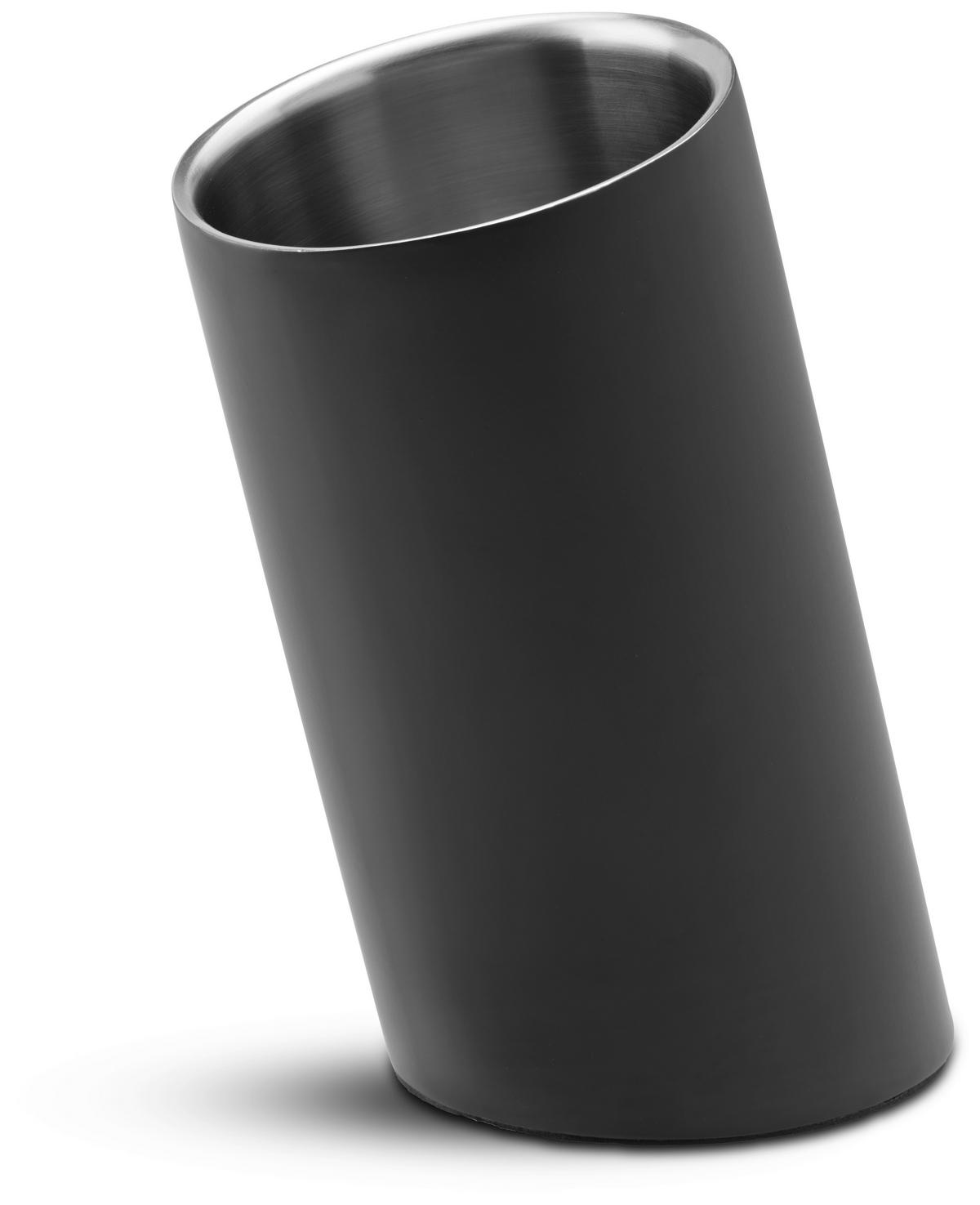 CHLADIČ NA VÍNO GLAMOUR - čierna, Modern, kov/plast (12/23,5cm) - Premium Living