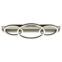 LED-Deckenleuchte 4000k, 40w - Silberfarben/Schwarzchrom, Design, Kunststoff/Metall (62,2/30/8,8cm) - Globo