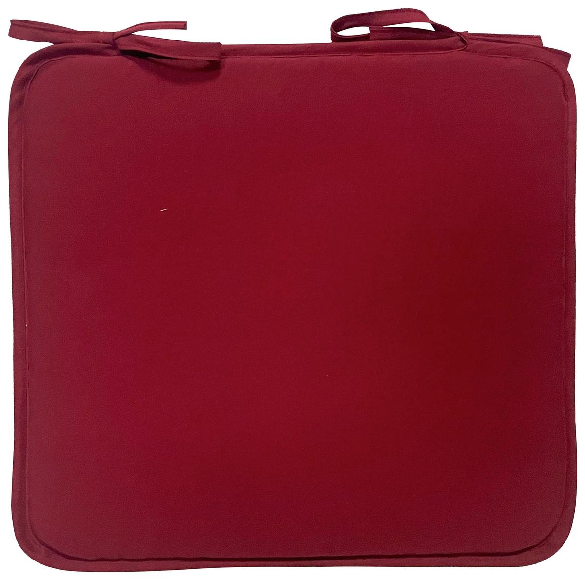 Ülőpárna Christa Kb. 36/36cm - bordó, Konventionell, textil (36/36/2cm) - Ondega