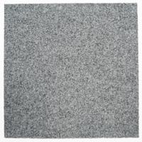 Teppichfliese Graublau Solid Vel 50x50 cm Florhöhe 4 mm - Graublau, Basics, Textil (50/50cm)