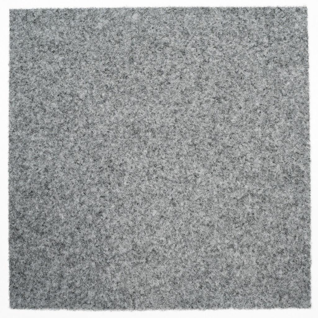 Teppichfliese Graublau Solid Vel 50x50 cm Florhöhe 4 mm