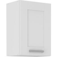 KUCHYŇSKÁ HORNÍ SKŘÍŇKA LUISA        H40 - bílá/barvy stříbra, Romantický / Rustikální, kov/kompozitní dřevo (40/58/31cm)