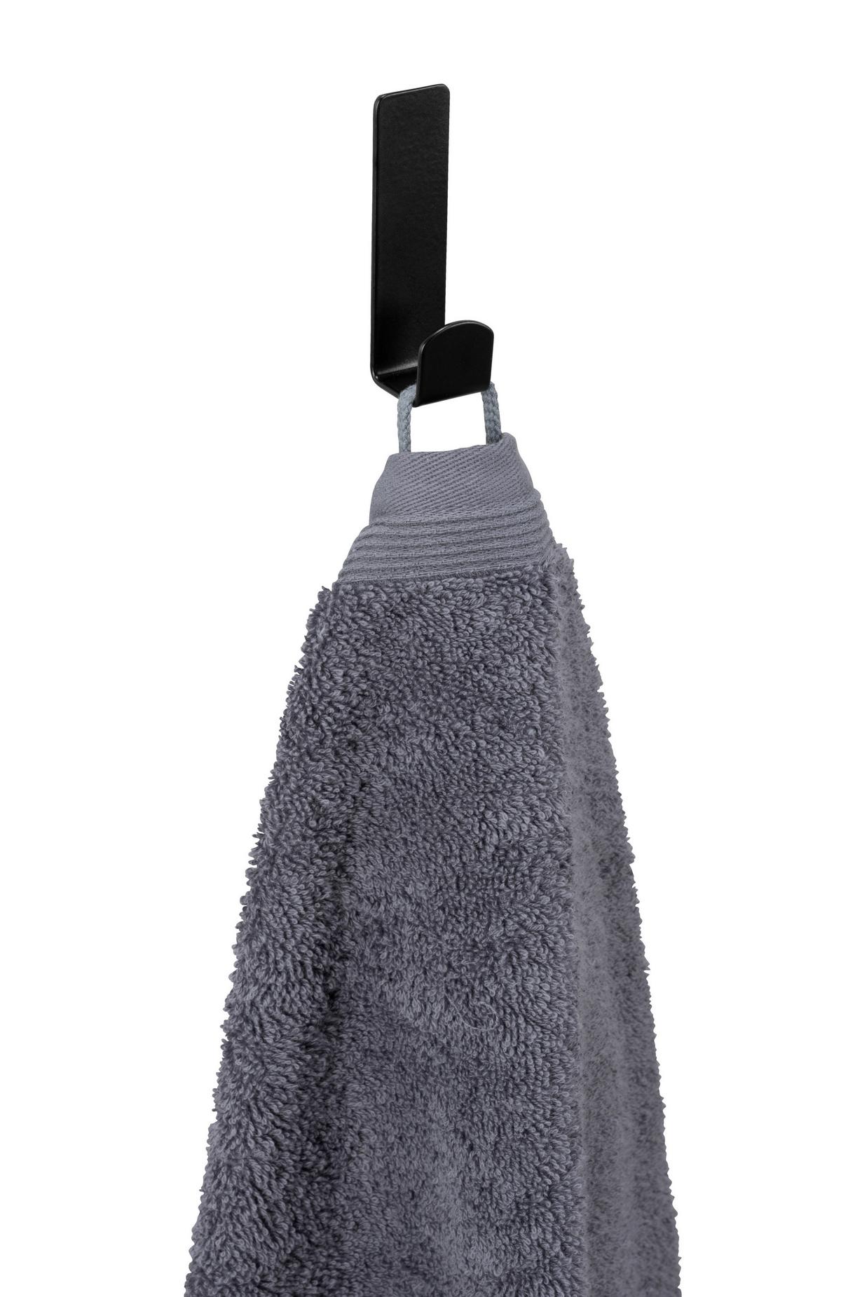 HÁČEK NA STĚNU TURBO-LOC LIZAN - černá, Moderní, kov (2/7/2cm) - Mömax