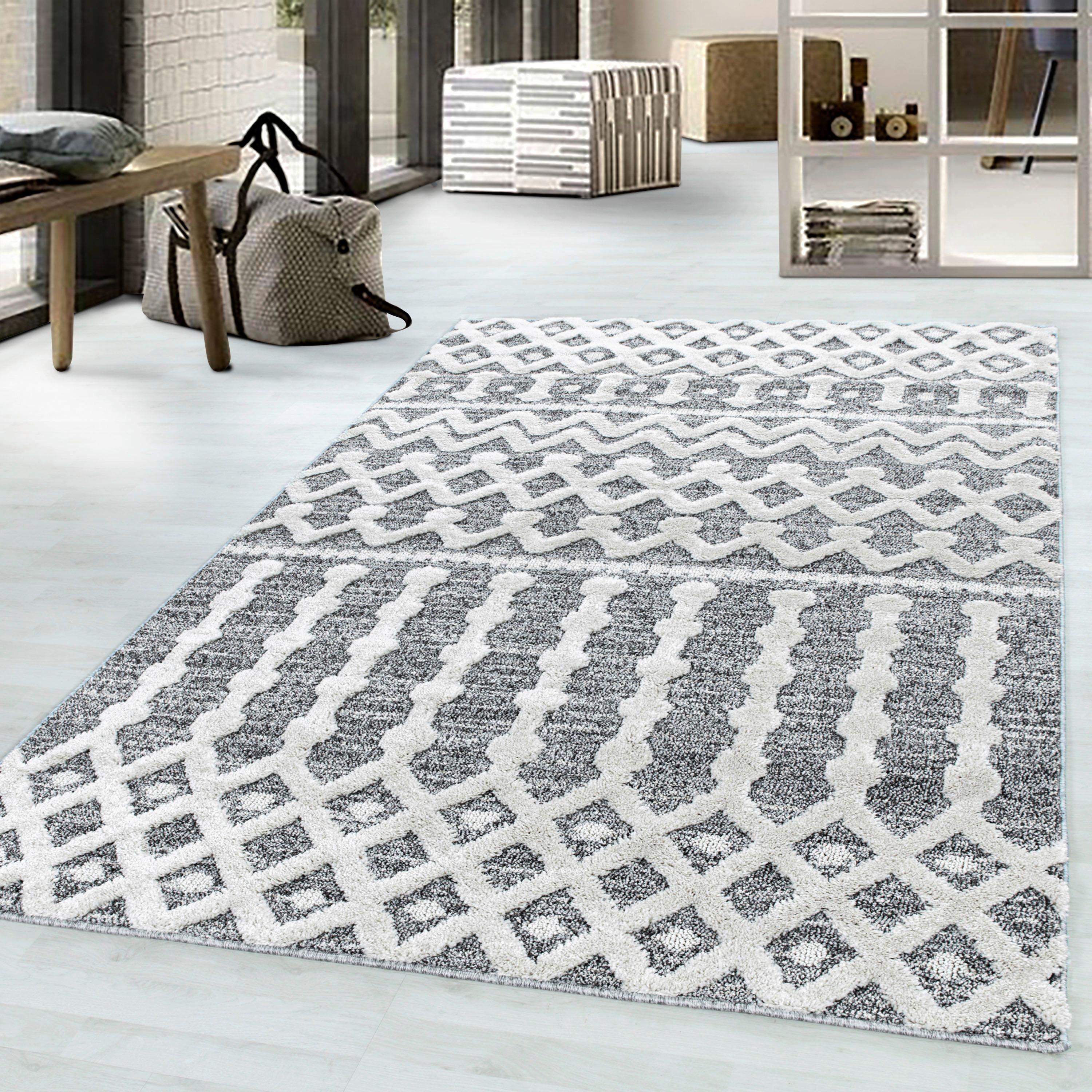 Webteppich Grau Pisa 280x370 cm - Grau, KONVENTIONELL, Textil (280/370cm)