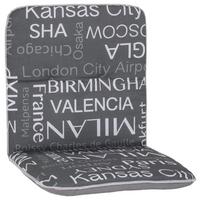 Niederlehner Wendeauflage Bali 96x47 cm Grau - Grau, Basics, Textil (96/47/5cm) - Beo