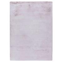 Hochflorteppich 160x230 cm Saika 100 - Rosa/Weiß, KONVENTIONELL, Textil (160/230cm)