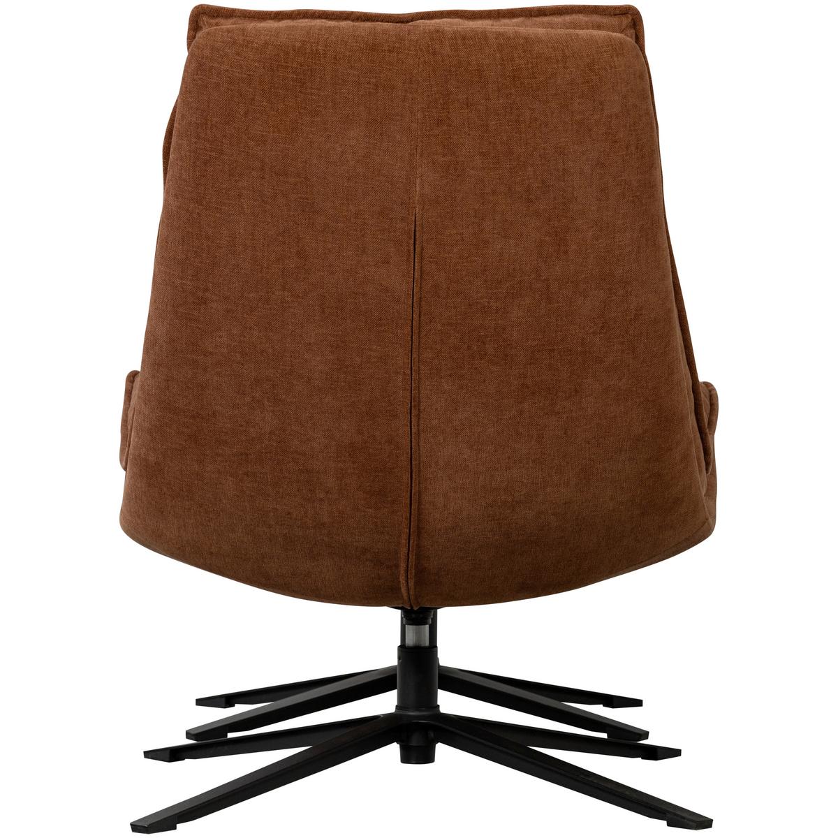 Sesselset Kube Braun B: 77cm - Schwarz/Braun, Design, Textil (77/97/69cm) - Livetastic