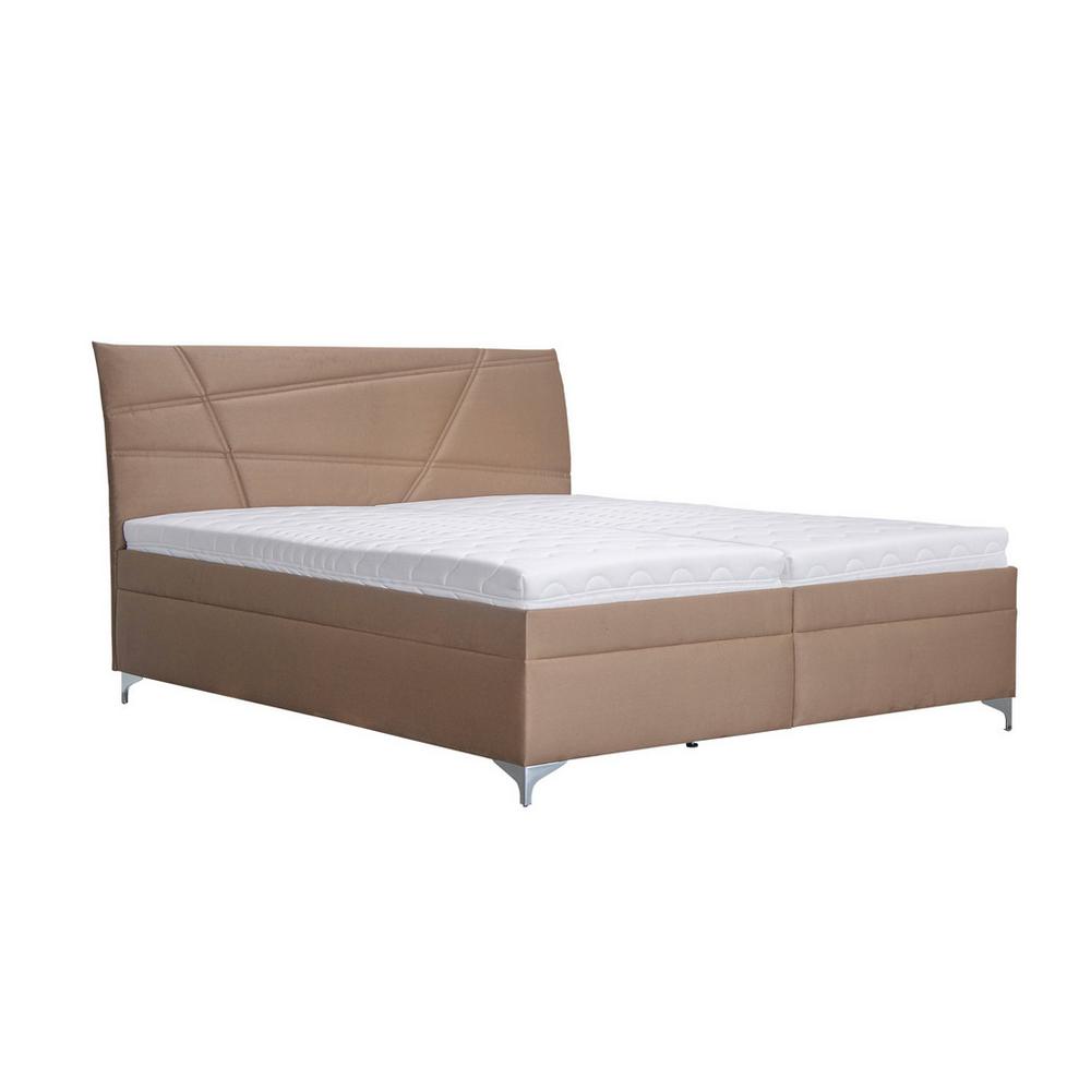 Čalúnená posteľ LAUREN 160x200, nugát