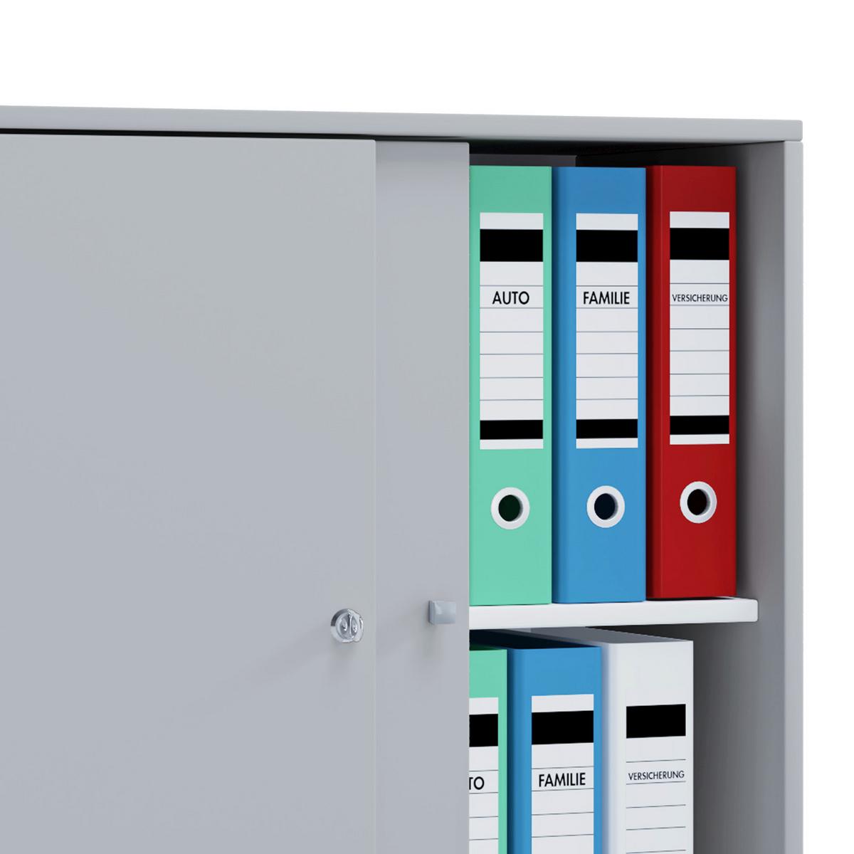 Aktenschrank Lona L Grau B: 70 Cm - Grau, Basics, Holzwerkstoff (70/74/37cm) - MID.YOU