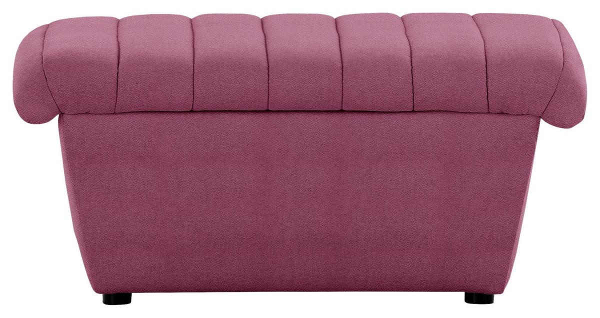 Hocker Looks Viii - Weinrot/Schwarz, Design, Textil (90/43/105cm) - LOOKS by W.Joop