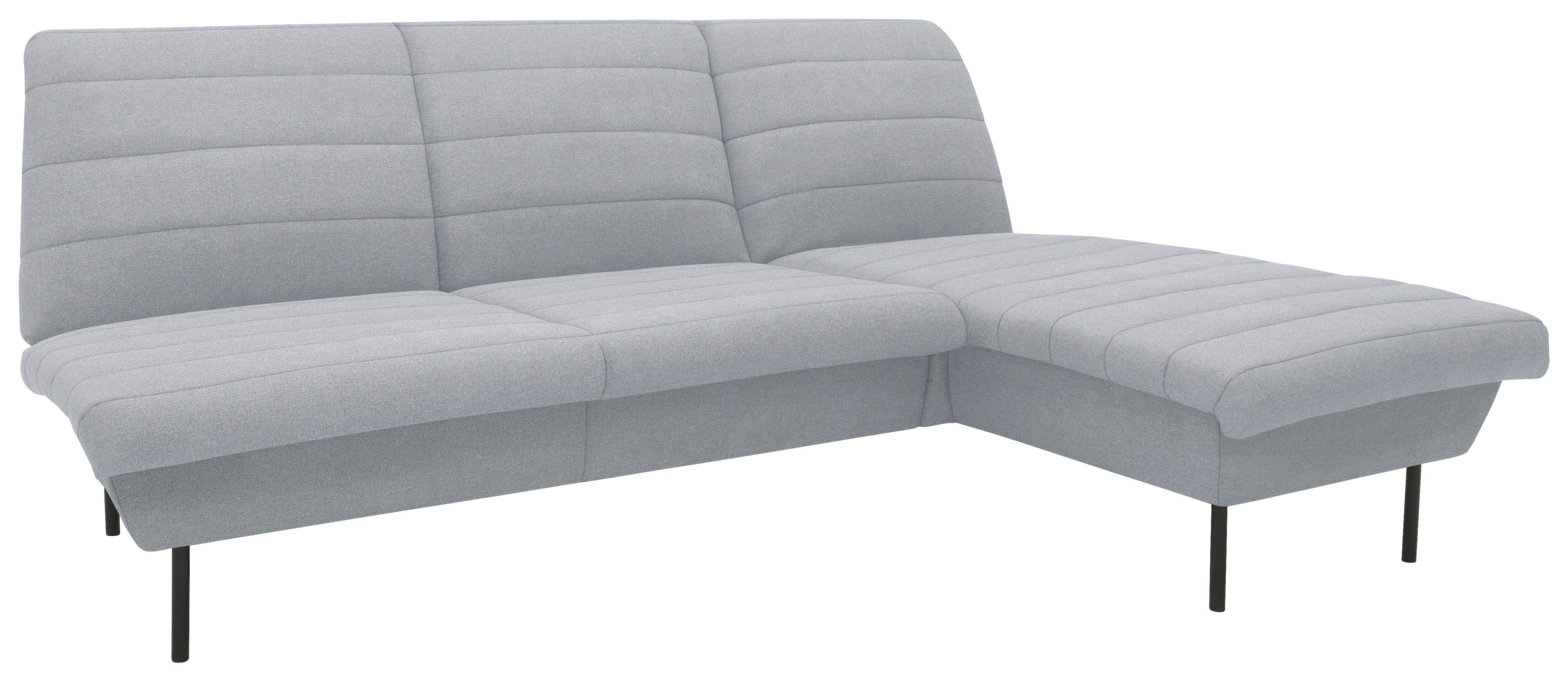 Ecksofa Looks Ix - Schwarz/Hellblau, Design, Textil (214/168cm) - LOOKS by W.Joop