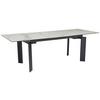 Esstisch Weiß/Schwarz - Schwarz/Weiß, Design, Keramik/Metall (180/95/77cm) - MID.YOU