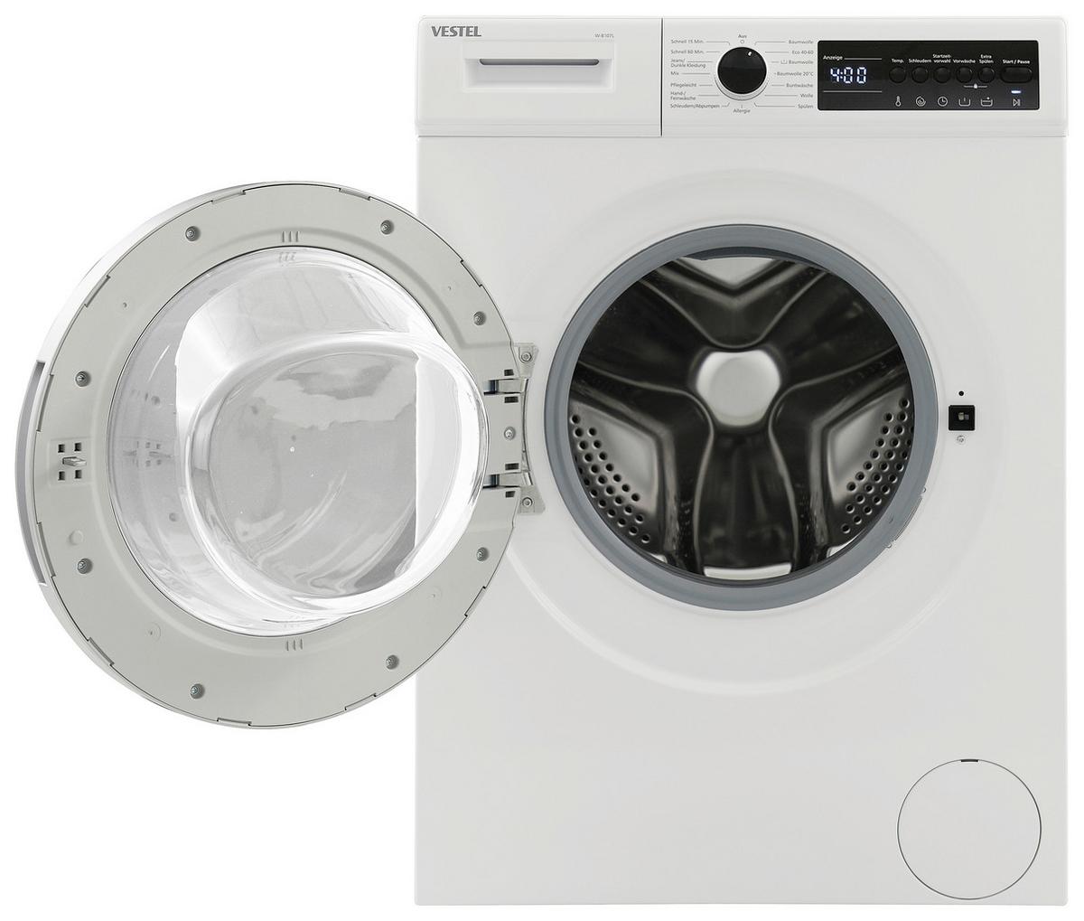 Waschmaschine W-B107u 7 Kg 1400 U/Min Aquastop - Weiß, Basics (60/85/53cm) - Vestel