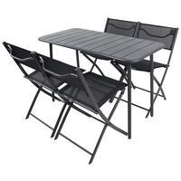 Gartenset Sumila Schwarz - Schwarz, MODERN, Kunststoff/Textil - Ambia Garden