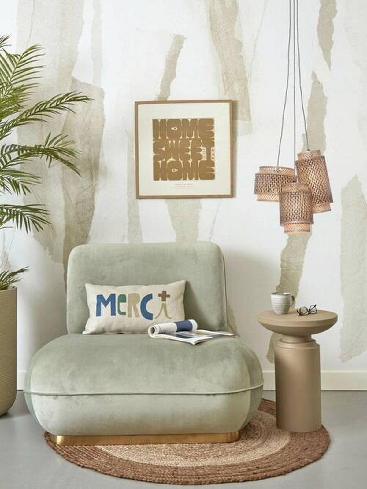 Hängeleuchte Bhutan/h3/bn - Schwarz/Naturfarben, Trend, Holz (65/50cm) - Good & Mojo