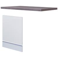 Čelo na myčku na nádoby Neo bílá + pracovní deska - bílá, Moderní, kompozitní dřevo (110/60cm) - FlexWell