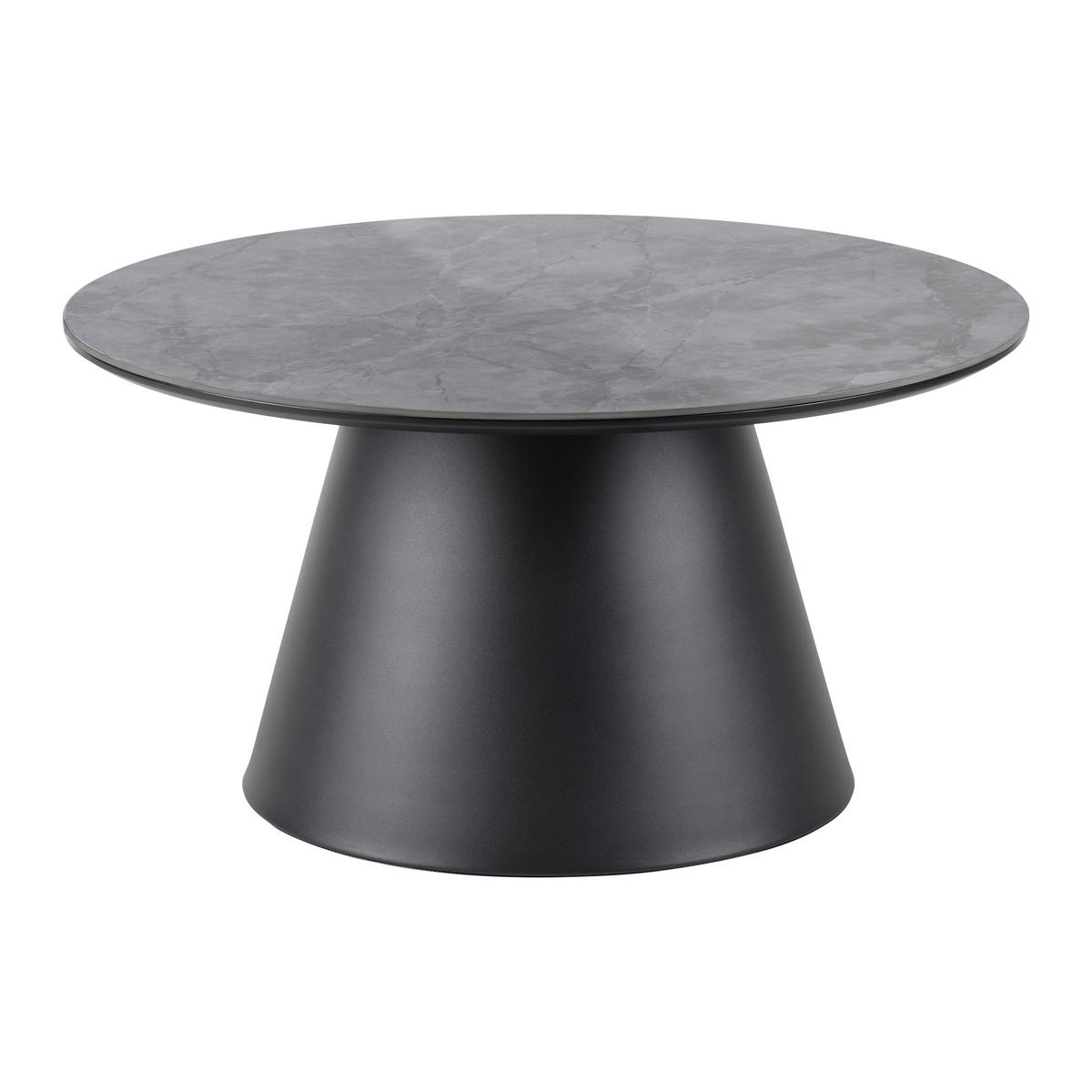 KONFERENČNÝ STOLÍK AXEL - čierna/sivá, Design, kov/kompozitné drevo (80/40/80cm) - Mömax