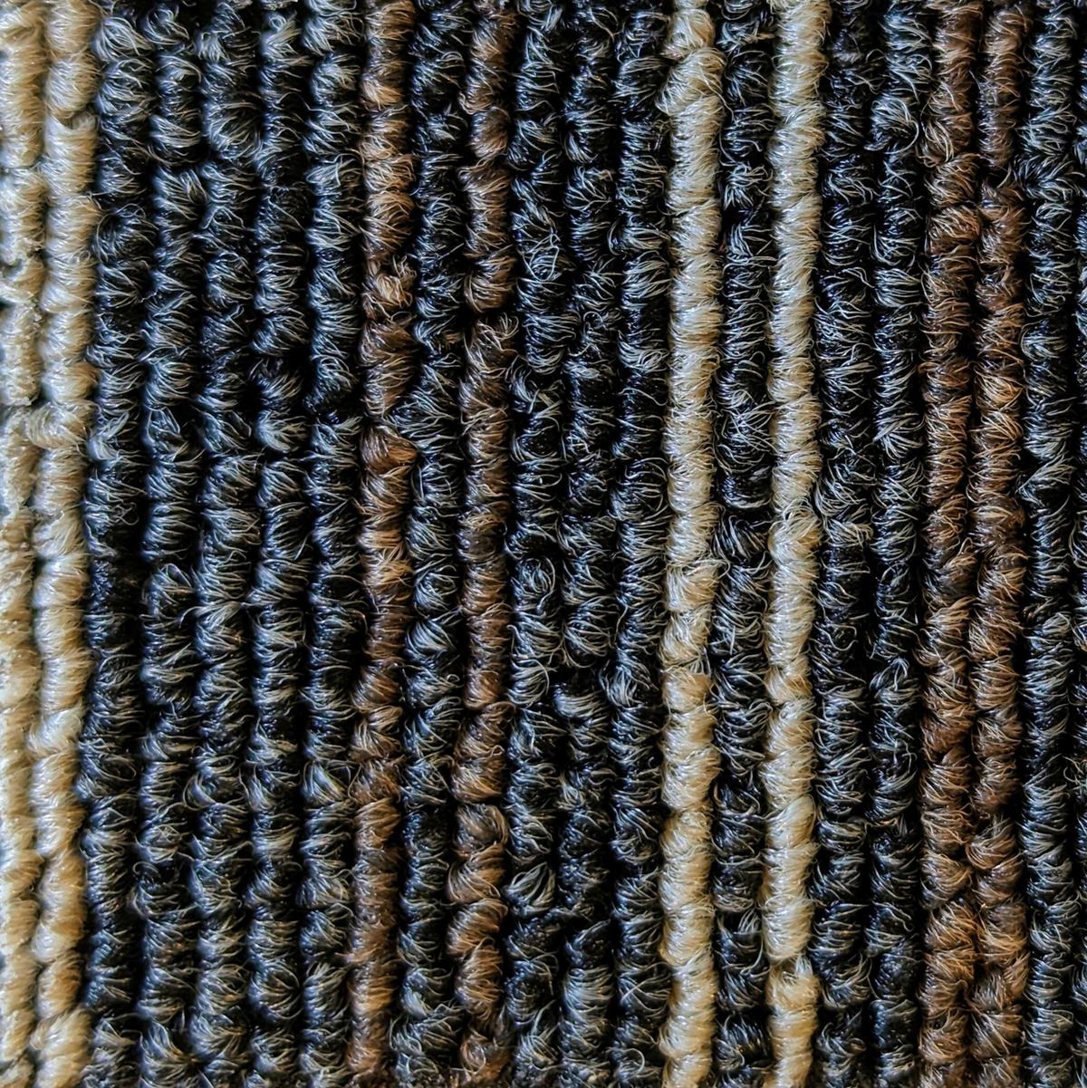 Teppichfliese Grau/Beige Astra 50x50 cm Florhöhe 3 mm - Beige/Schwarz, Basics, Textil (50/50cm)