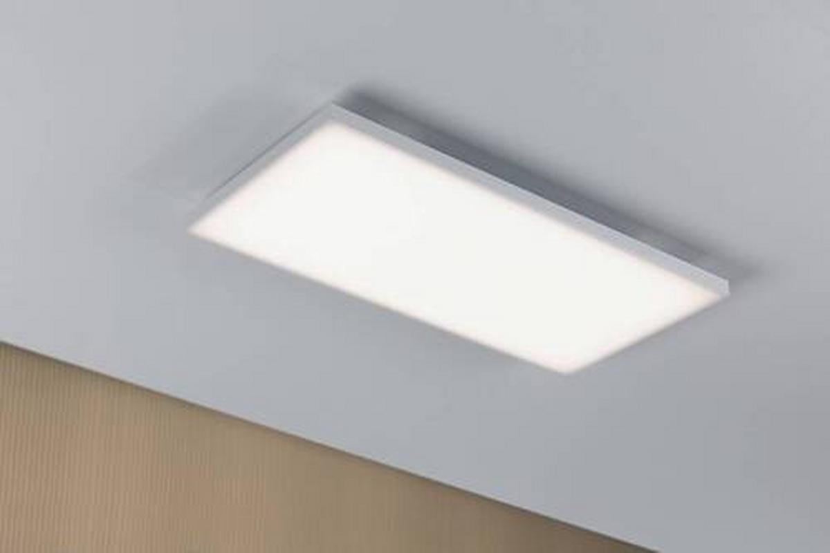 LED-Paneel L: 59,5 cm 79819 - Weiß, Basics, Metall (59,5/5,0/59,5cm) - Paulmann