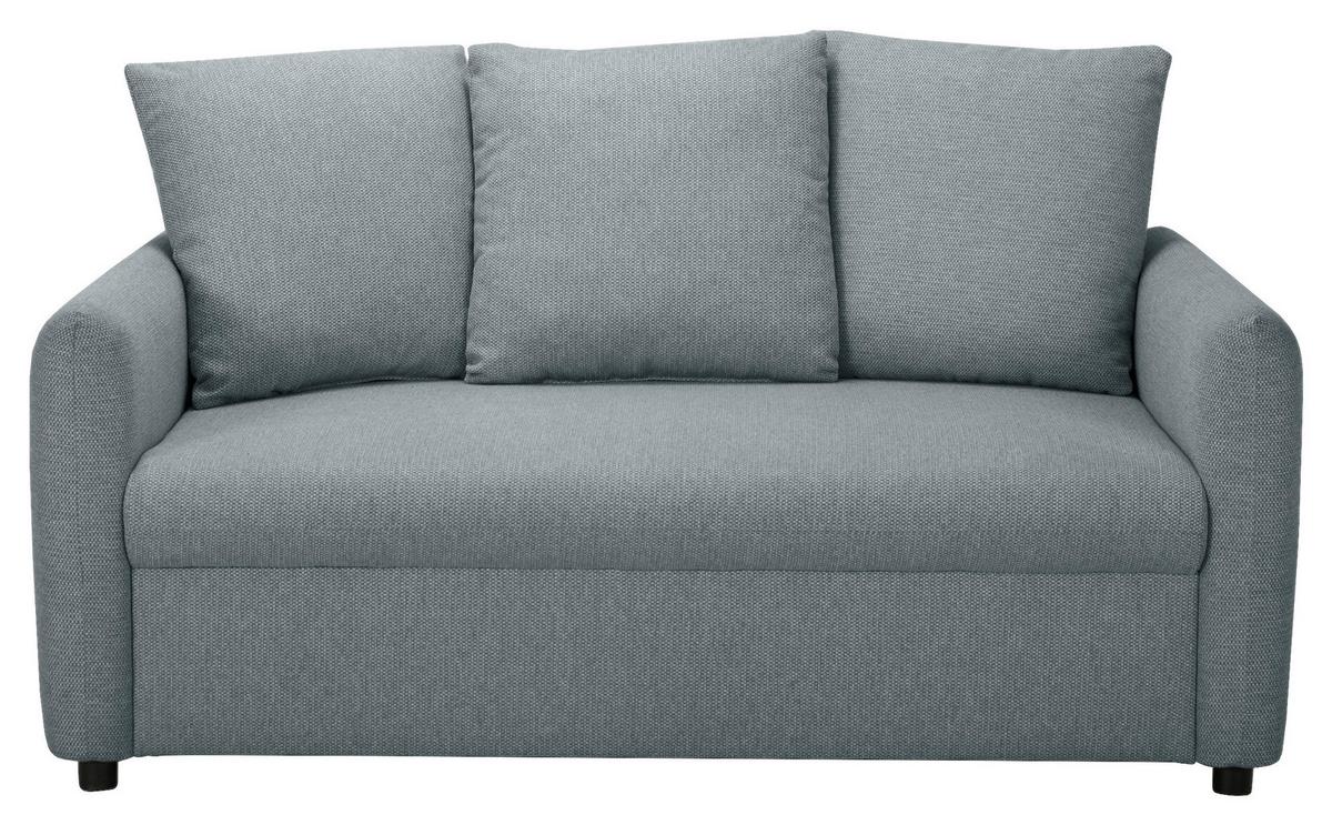 2-sitzer-sofa Aladin Grau B: 161,5 Cm - Schwarz/Grau, Basics, Textil (161,5/89/89cm) - P & B