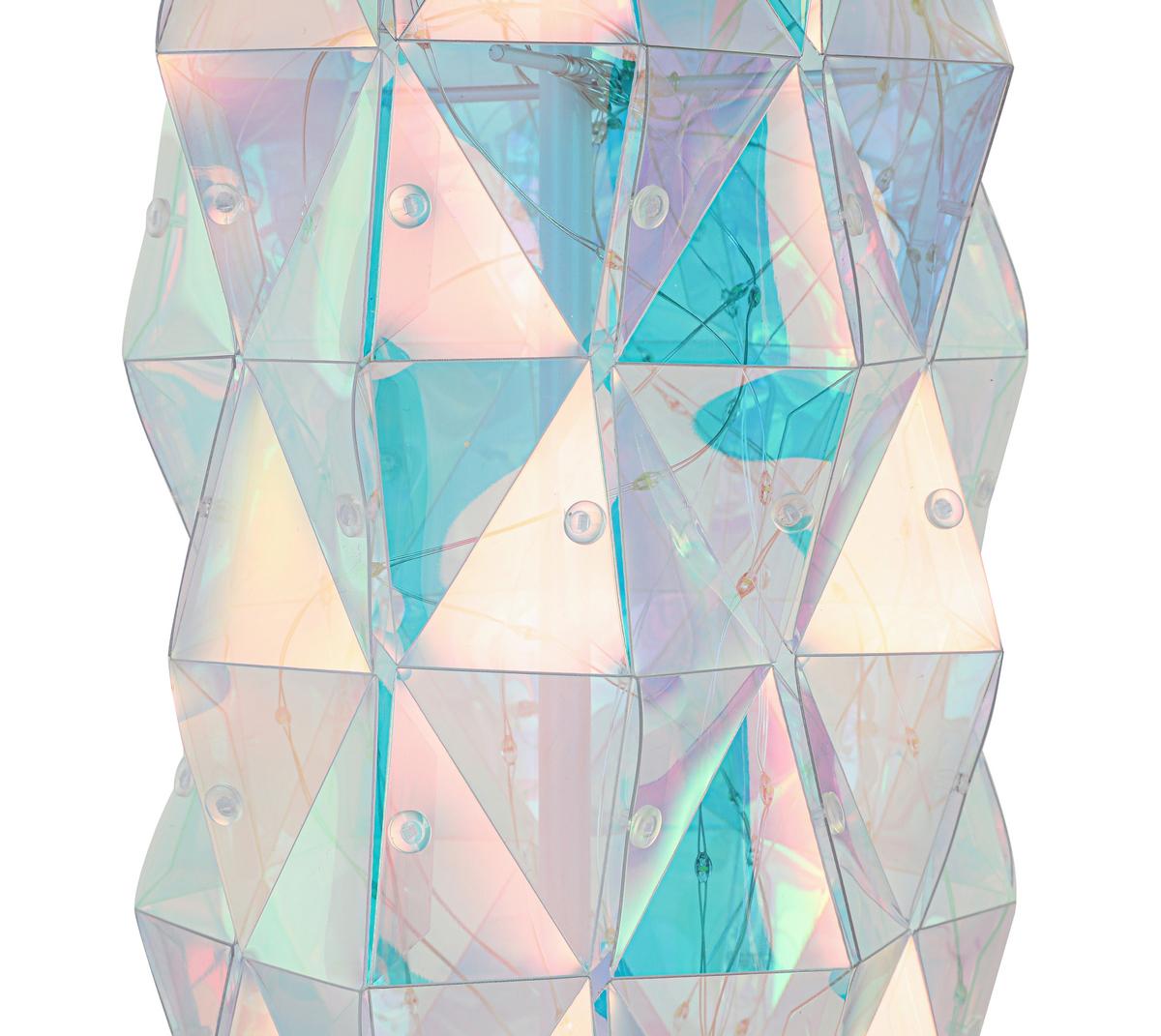 Tischleuchte Camille - Chromfarben/Transparent, Basics, Kunststoff (17/33cm) - Luca Bessoni