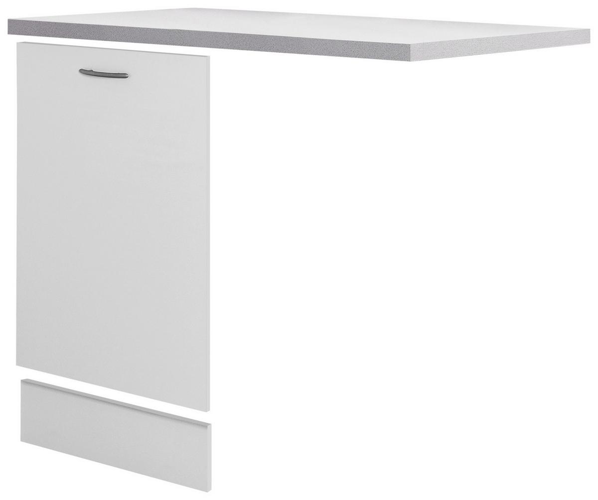 Geschirrspülerfront Wito Gsp-Paket Tigsv - Hellgrau/Weiß, Holzwerkstoff (110/85/60cm) - FlexWell