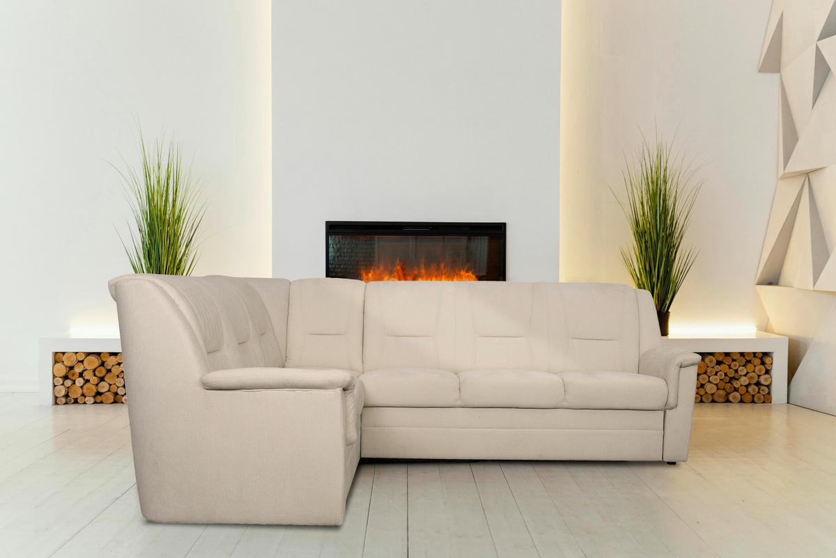 Eckschlafsofa Rafael Beige S: 279x224 cm - Beige/Schwarz, Trend, Textil (279/224cm)