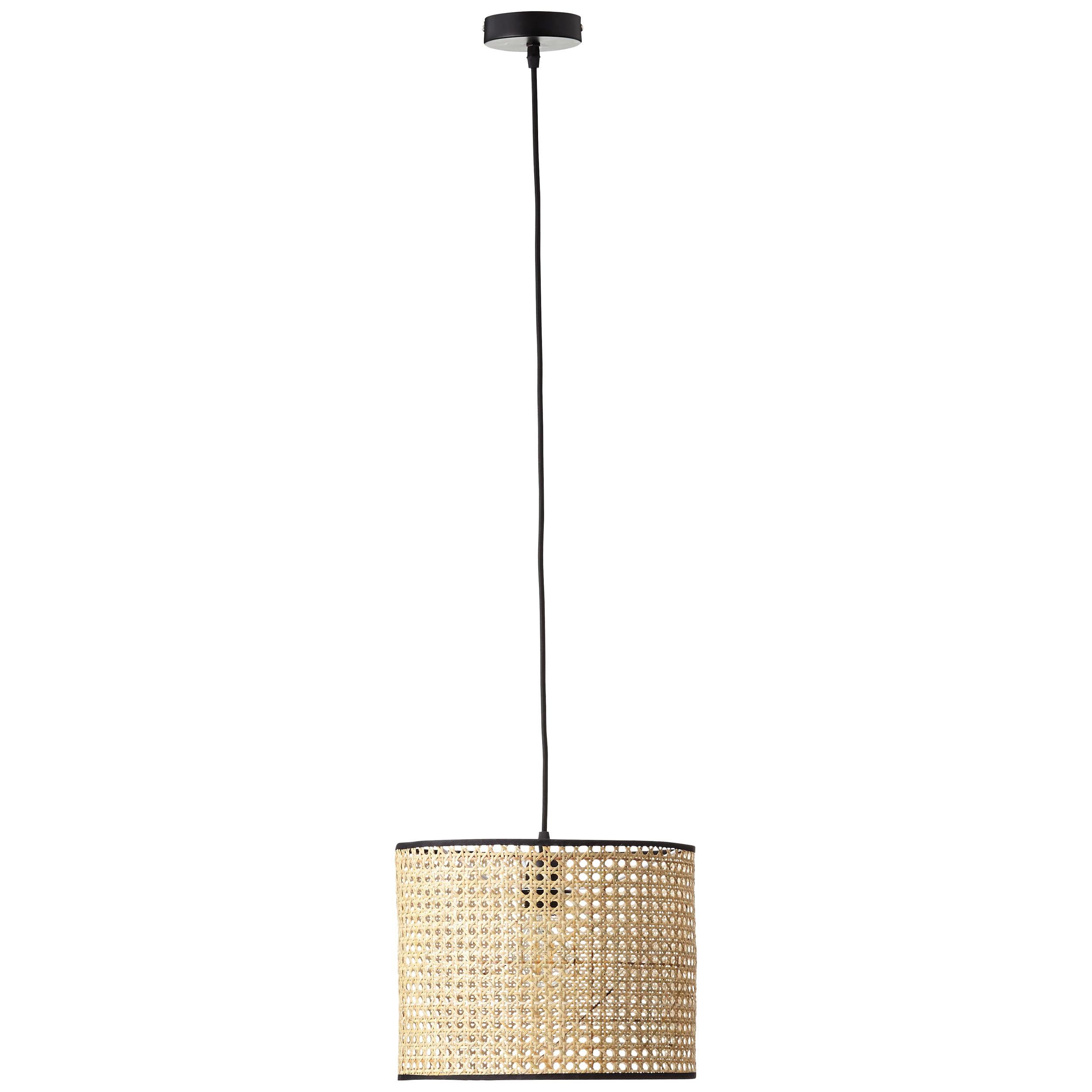 Hängeleuchte Wiley H: 174 cm 1-Flammig, Rattangeflecht