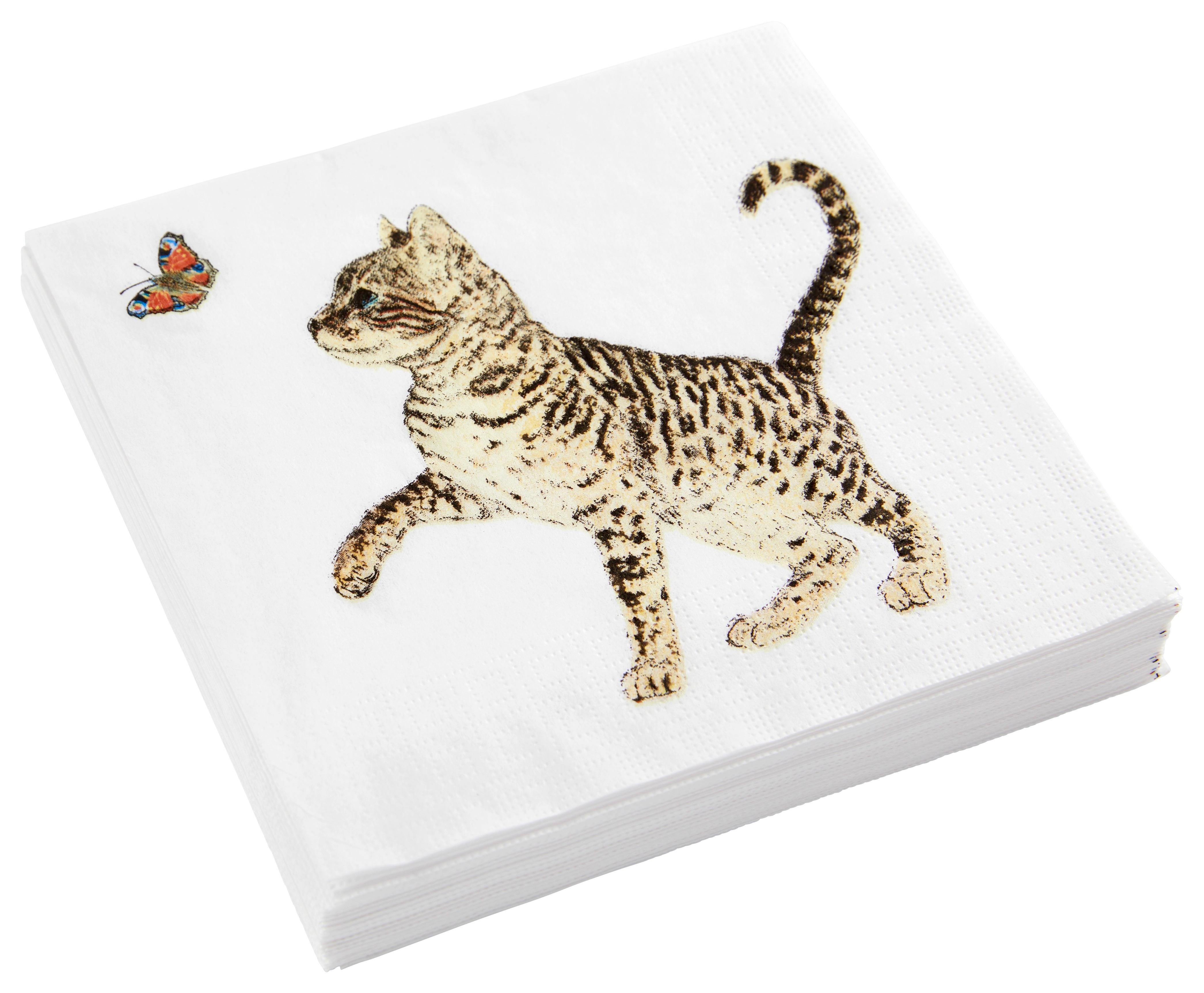 UBROUSEK KAI - oranžová/bílá, papír (33cm)