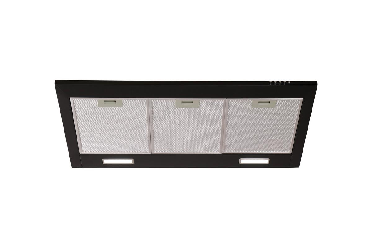 Dunstabzugshaube Respekta Karena Schwarz B:90cm - Schwarz, Basics, Metall (90/58-96/47,5cm) - Respekta