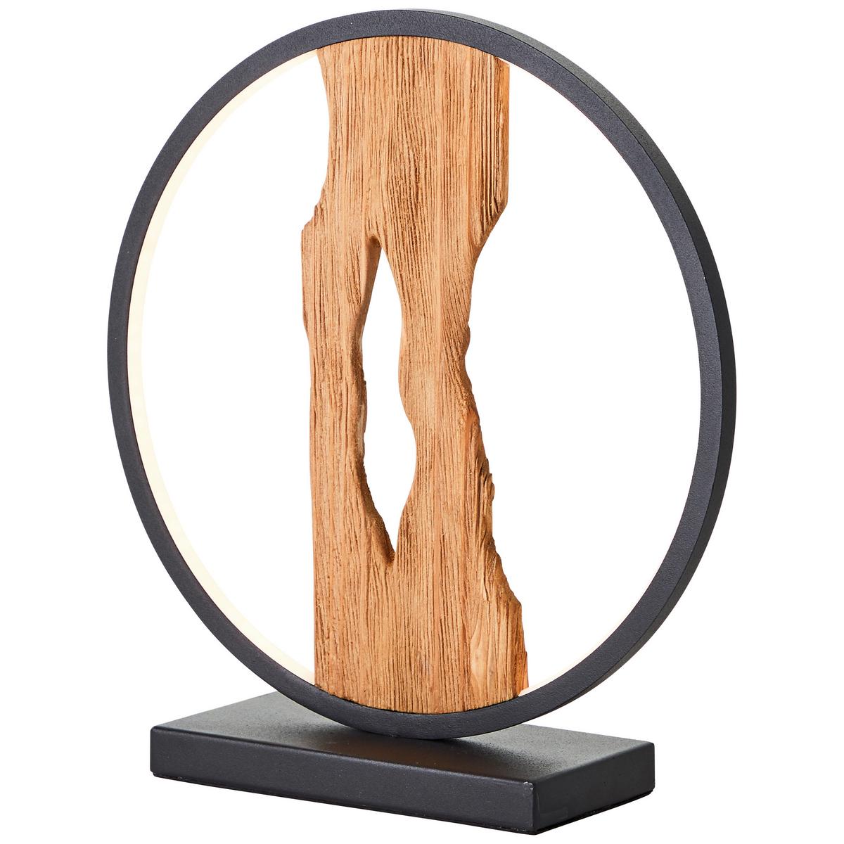 LED-Tischleuchte G94705/76 Chaumont - Schwarz, Natur, Holz/Metall (27,8/8,5/25,8cm) - Brilliant