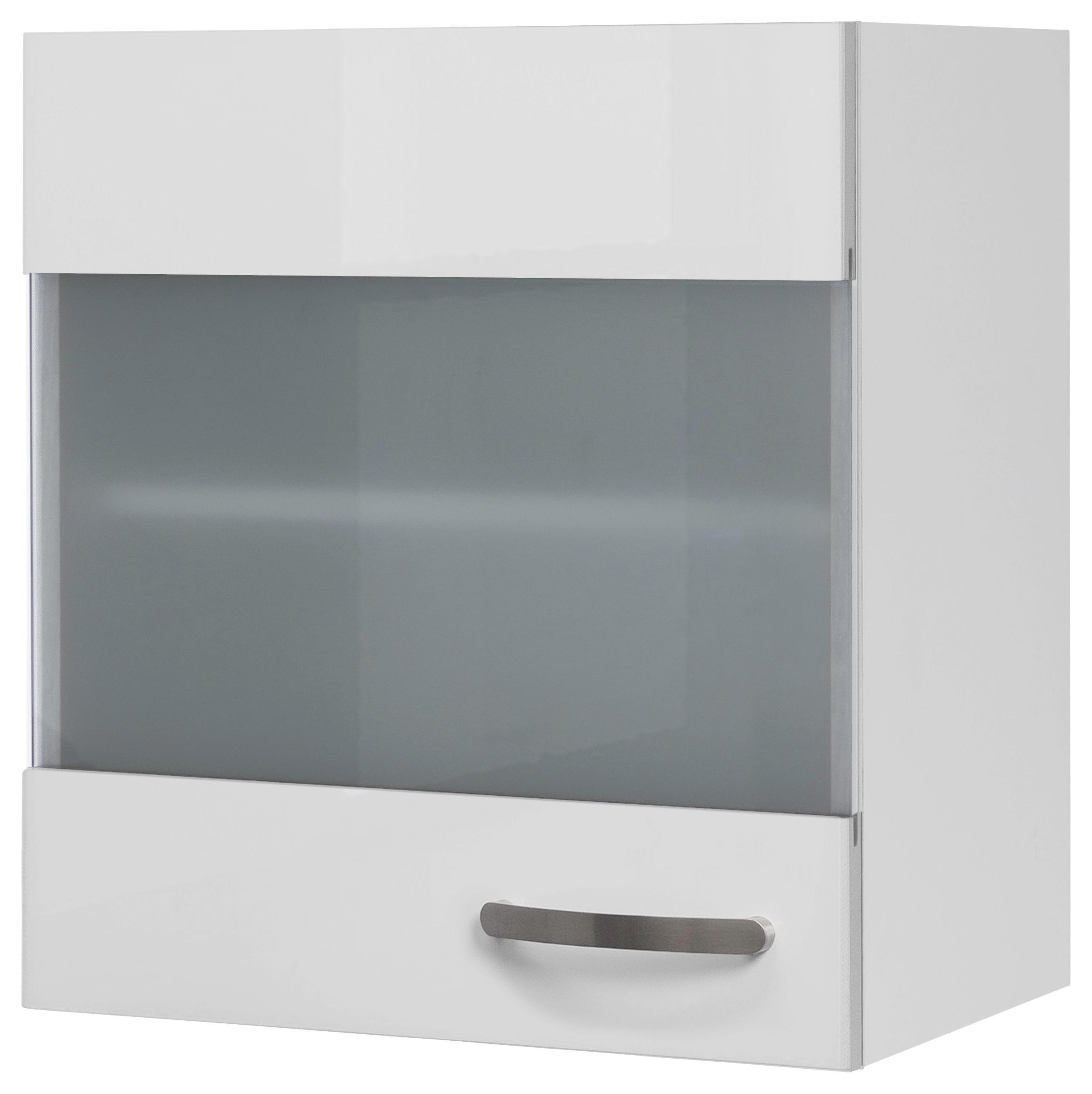 Küchenoberschrank Alba  Hgh 50 - Weiß, MODERN, Glas/Holzwerkstoff (50/54/32cm)