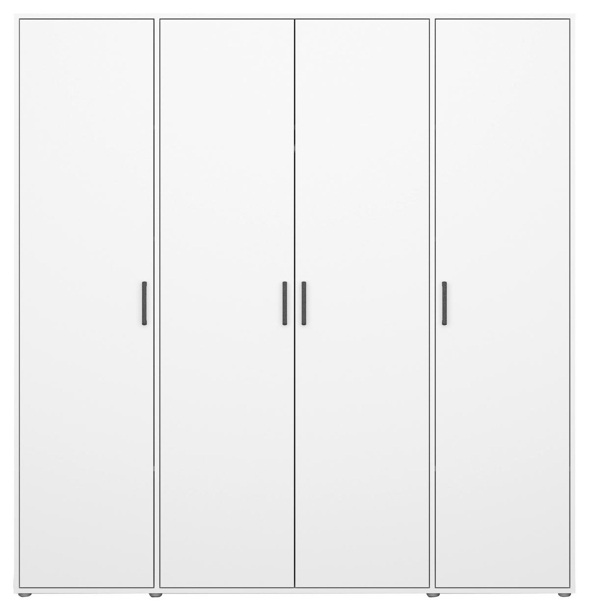Drehtürenschrank Voyager Weiß B: 187 cm - Weiß, MODERN, Holzwerkstoff (187/194/53cm) - Rauch Möbel